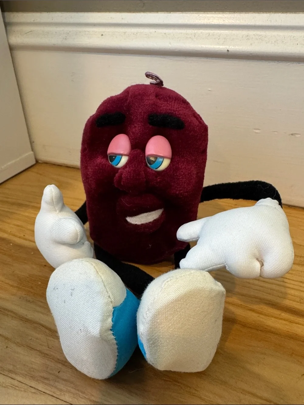 Vintage 1988 Applause California Raisins Bendable Posable Plush Hardee’s CALRAB
